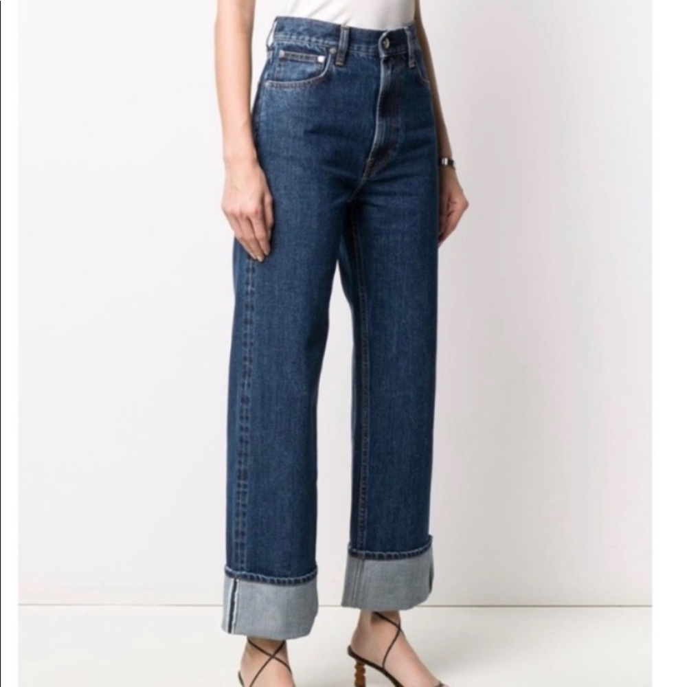 Helmut Lang La femme high waisted jeans.